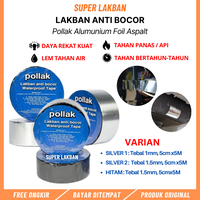 Gambar Lakban Anti Bocor Aluminium Foil Tape penambal atap bocor serba guna dari Super Lakban Kab. Tangerang 1 Tokopedia