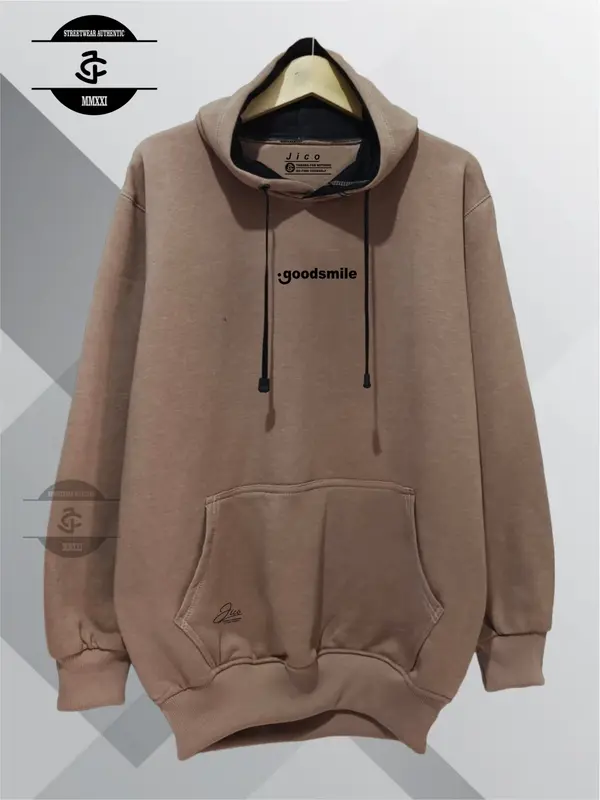 Sweater Hoodie pria wanita Distro Bandung Brand Jico List Good Smile 2
