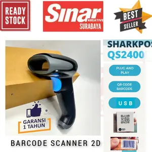 BARCODE SCANNER 2D USB QS2400 HANDHELD PLUG N PLAY - AUTOSCAN