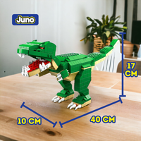 Gambar JUNO Mainan Block Bricks Dinosaurus T-Rex (1000pcs) 3D Puzzle Hadiah - Princess Castle dari Juno Toys Kota Surabaya 4 Tokopedia