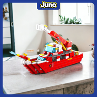 Gambar JUNO Mainan Block Bricks Fire Rescue Boat (1000pcs) 3D Puzzle Hadiah - Rescue Boat dari Juno Toys Kota Surabaya 2 Tokopedia