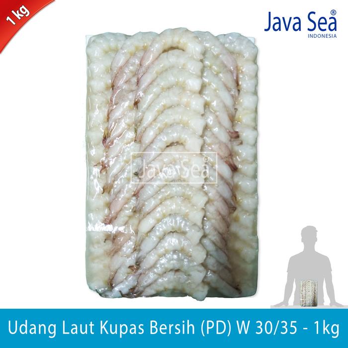 Gambar Udang Laut Kupas Bersih PD W 30/35 pack 1kg Java Sea dari JAVA SEA Kab. Tangerang Tokopedia