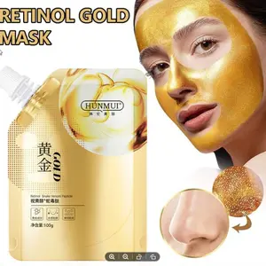 Hunmui Retinol Gold Mask Peel Off Masker Anti Aging Collagen dan Flek