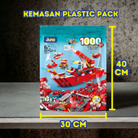 Gambar JUNO Mainan Block Bricks Fire Rescue Boat (1000pcs) 3D Puzzle Hadiah - Rescue Boat dari Juno Toys Kota Surabaya 5 Tokopedia