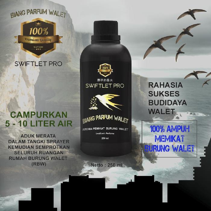Gambar PARFUM BURUNG WALET AROMA PEMIKAT SUPER WALET 1 BOTOL 340ML - 250ml dari SWIFTLET OFFICIAL Kota Makassar Tokopedia