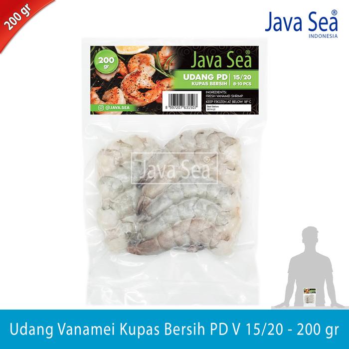 Gambar Udang Vanamei Kupas Bersih PD V 15/20 pack 200gr Java Sea dari JAVA SEA Kab. Tangerang Tokopedia