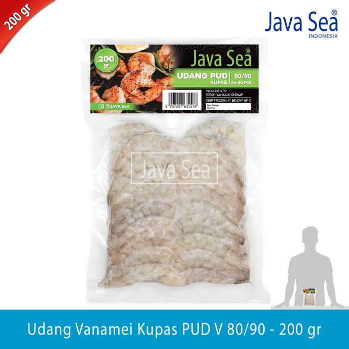 Gambar Udang Vanamei Kupas PUD V 80/90 pack 200gr Java Sea dari JAVA SEA Kab. Tangerang Tokopedia