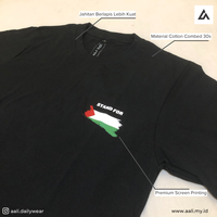 Gambar Kaos Stand for Palestine - S dari Aali Daily Moslemwear Kab. Bantul 2 Tokopedia
