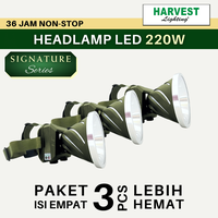 Gambar HARVEST LIGHTING Headlamp 220W SIGN Paket 3 Senter Kepala LED Signature - PUTIH Dgn TAS dari Harvest Lighting Store Kota Administrasi Jakarta Barat 1 Tokopedia