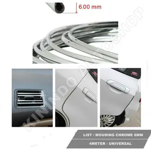 List Pintu Chrome / List Dekorasi Interior Mobil 4meter Brio