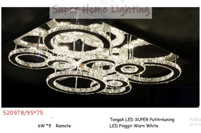 Gambar Lampu Hias Plafon Led Kristal Dekorasi Ruang Tamu 520978-95*75 dari SuperHomeLighting Kota Administrasi Jakarta Utara 3 Tokopedia
