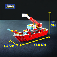 Gambar JUNO Mainan Block Bricks Fire Rescue Boat (1000pcs) 3D Puzzle Hadiah - Rescue Boat dari Juno Toys Kota Surabaya 4 Tokopedia