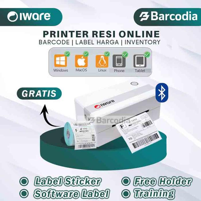 Gambar PRINTER LABEL BARCODE STICKER BP-428U DIRECT THERMAL 108mm / A6 (USB) dari Barcodia Kota Administrasi Jakarta Pusat Tokopedia