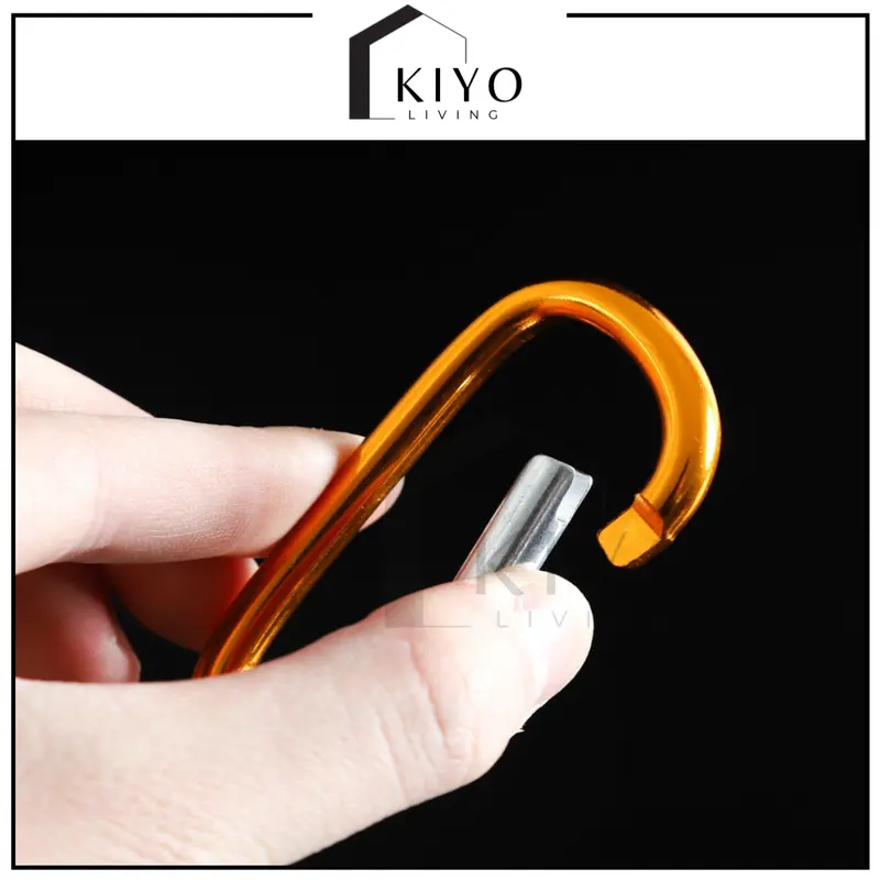 KIYO Carabiner Gantungan Kunci Warna Warni Aluminium Alloy 5D Shape 4