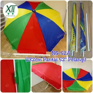 NAGOYA NG~52A RAiNBOW UMBRELLA Payung Tenda Pantai PELANGi