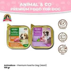 Animal&Co Wet Dog Food 100 GR Makanan Basah Anjing