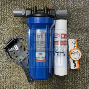paket filter air 10" 1 tahap housing + sediment untuk air keruh /kotor