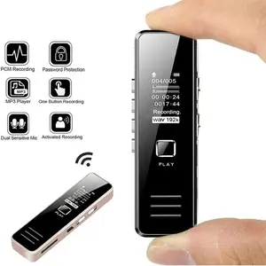 Alat Perekam Suara Audio Digital Mini Voice Recorder 32GB Rechargeable
