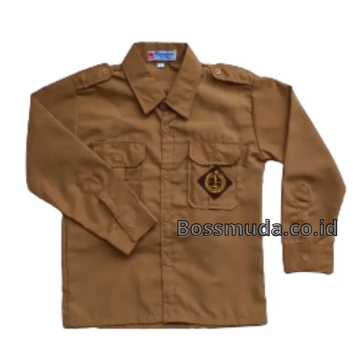 Setelan Baju Seragam Pramuka SD Laki Cowok Panjang 3