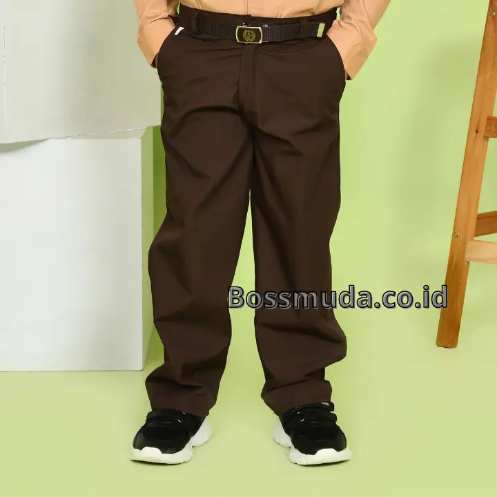 Setelan Baju Seragam Pramuka SD Laki Cowok Panjang 4