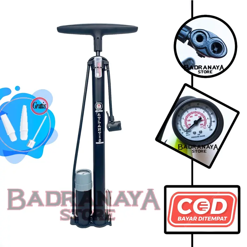 Pompa Pacific Aloy Pump Ban Motor Sepeda Bola Lengkap 0