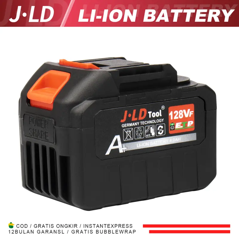 JLD 128VF Baterai Impact Baterai Bor 88VF Makita battery Cordless 36VF 0