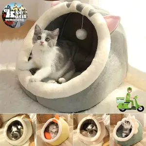 Keranjang Tidur Hewan Peliharaan Kucing Anjing Cat House Tenda Hewan Tempat Tidur Hewan Anjing Kucing