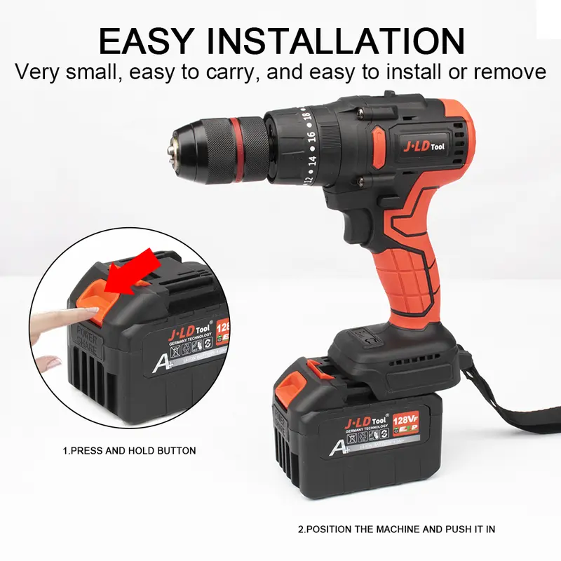 JLD 128VF Baterai Impact Baterai Bor 88VF Makita battery Cordless 36VF 3