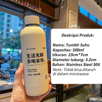 Gambar Tumbler Stainless 500ml - Botol Minum Kopi Tahan Dingin Panas - CEO - Hitam Doff dari CEO Official Store Kota Tangerang 2 Tokopedia