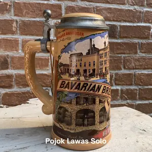 Beer stein seri The Anheuser - Busch 1990 classic edition