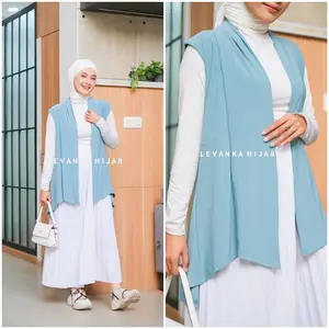 Vest outer / Rompi wanita bahan jersey / cardi ( cca )