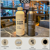 Gambar Tumbler Stainless 500ml - Botol Minum Kopi Tahan Dingin Panas - CEO - Hitam Doff dari CEO Official Store Kota Tangerang 1 Tokopedia