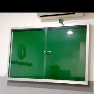 Papan Mading Aluminium Custom 240x120 Rangka Aluminium + Kaca Info & Custom   produsen Mading bandung