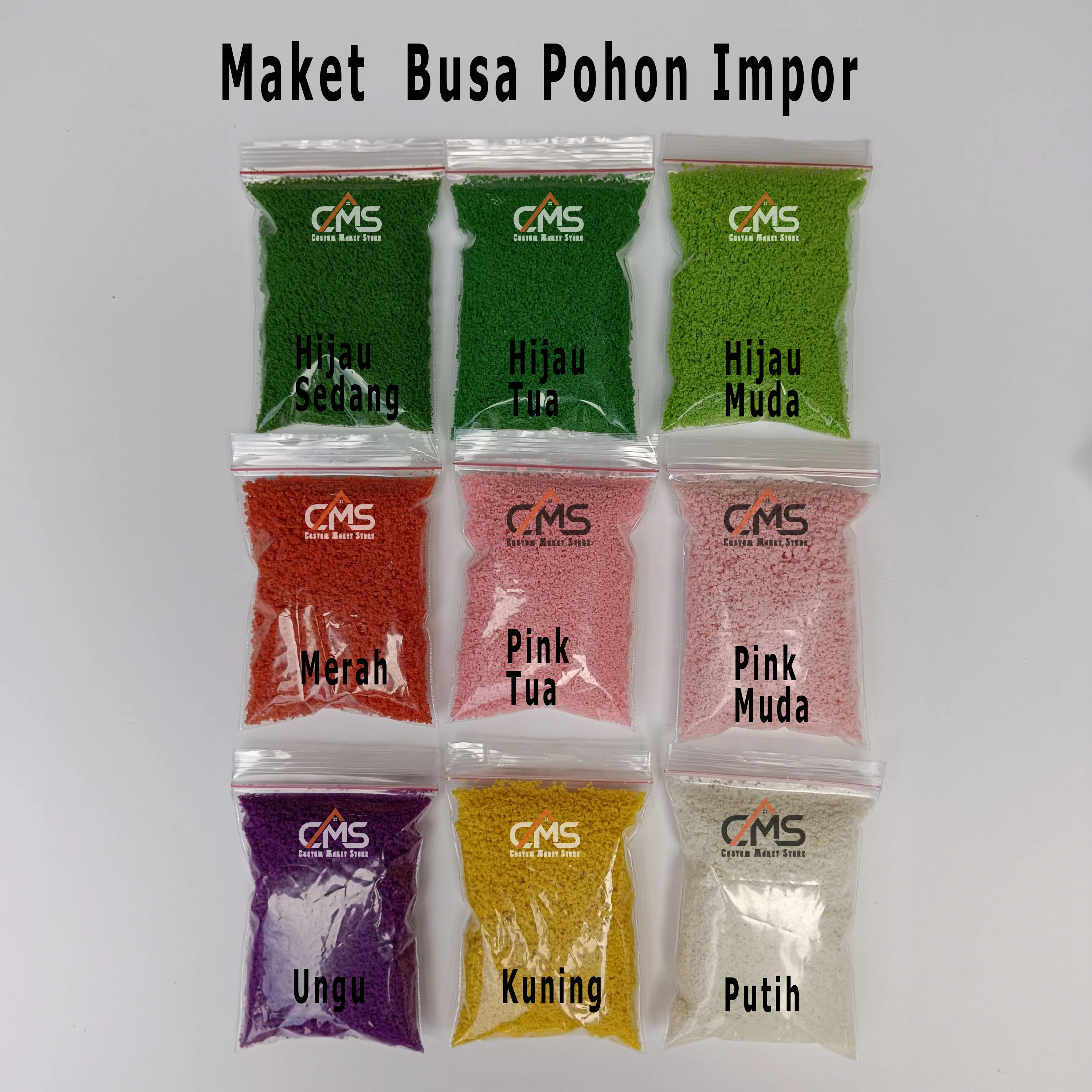 Busa Pohon Impor - Maket Daun - Maket Bunga - Mix Warna