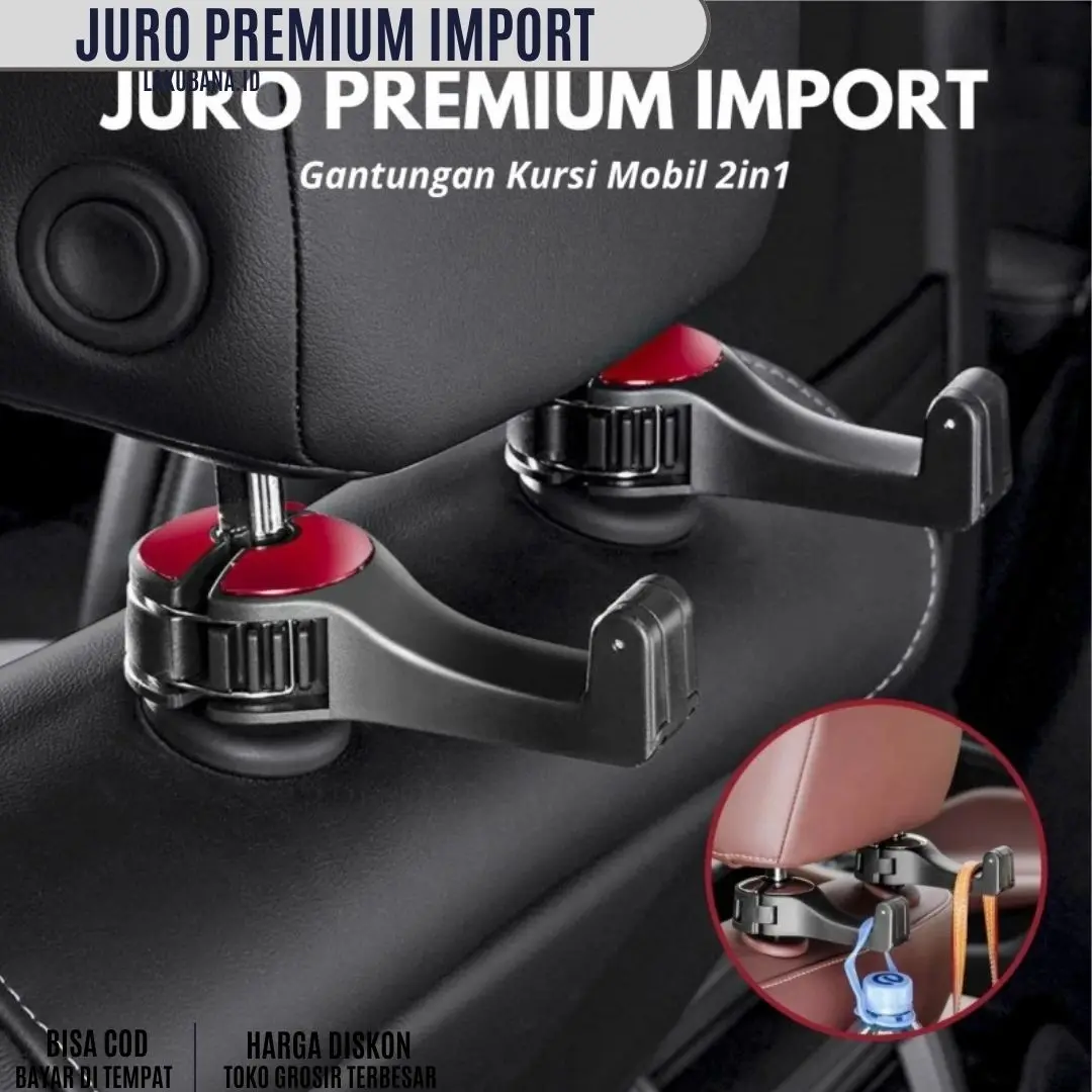 Juro Premium Import Gantungan Kursi Mobil 2 in 1 - INOVASI TERBARU
