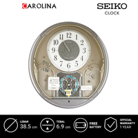 Gambar Jam Dinding SEIKO Analog QXM375S Metalic Silver Color Grey Dial Melodi dari Carolina Watch Kota Administrasi Jakarta Barat 1 Tokopedia