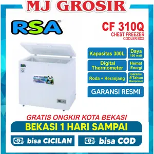 RSA CF 310 / F 300 / PCF 318 / SRF 333B / AB 318 CHEST FREEZER BOX LEMARI PEMBEKU 300 LITER BY GEA
