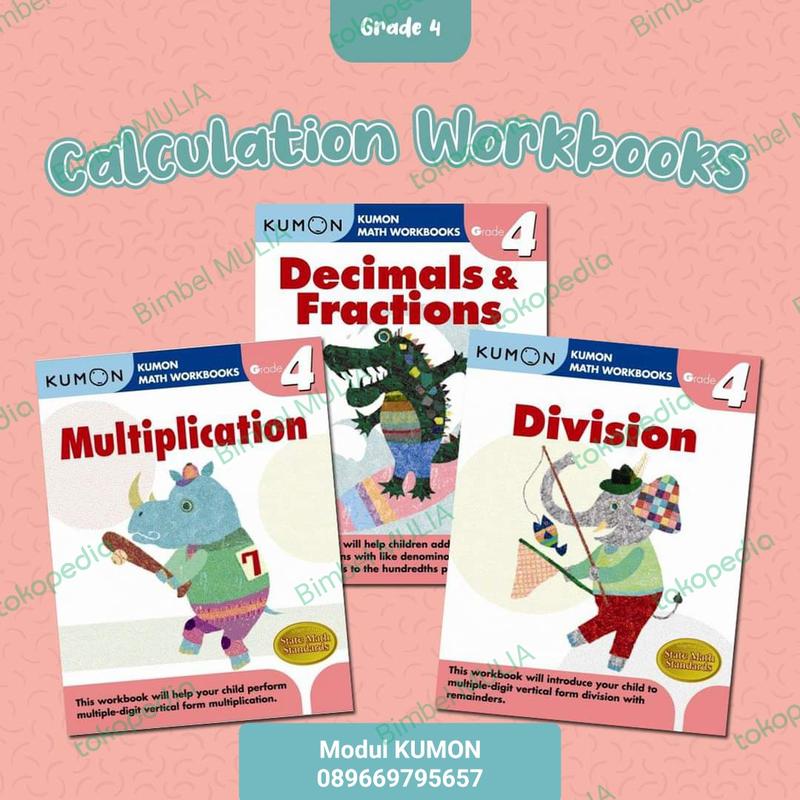 KUMON Matematika SD kelas 4 5 6 modul latihan soal buku lks - Shop ...