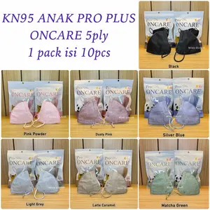 Masker ANAK KN95 ONCARE PRO PLUS 5ply isi 10 pcs Premium Model Korea