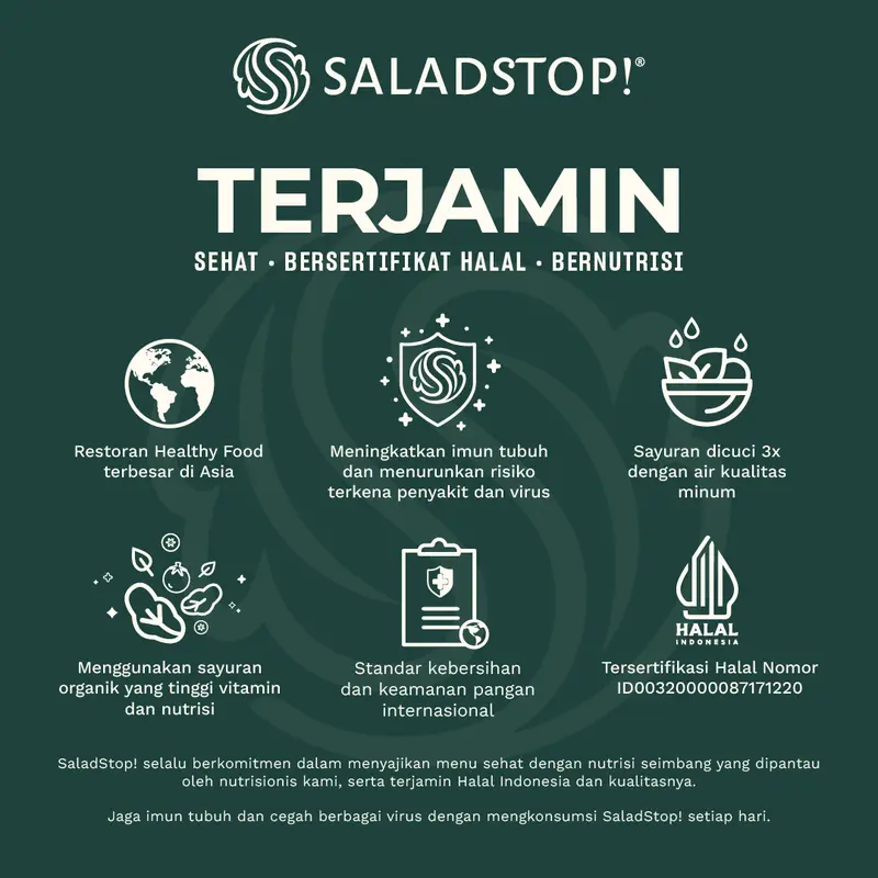 SaladStop! Medium Portion Hail Caesar with Roasted Chicken Salad 1