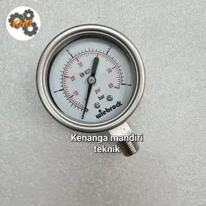 10 bar pressure gauge 2,5" raket WIEBROCK full stainless