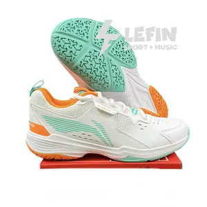 Sepatu Badminton Lining Almighty V White Turquise