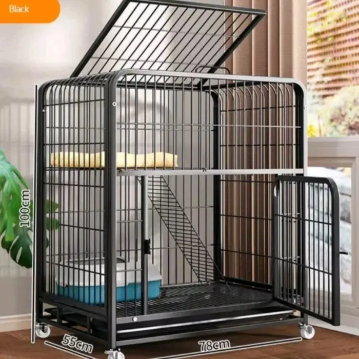 Kandang Premium Kucing Ukuran 78 x 55 x 110 Besi Hollow Tebal Kokoh