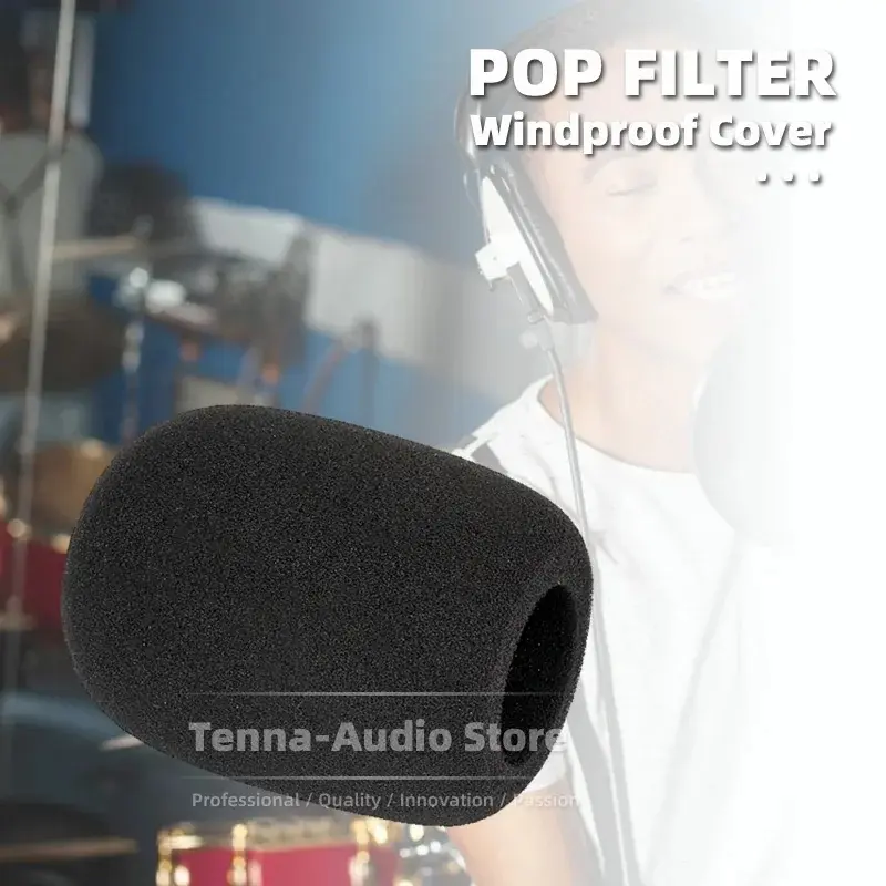 Foam Windscreen for At2020 USB + Pop Filter microphone windproof cover 3