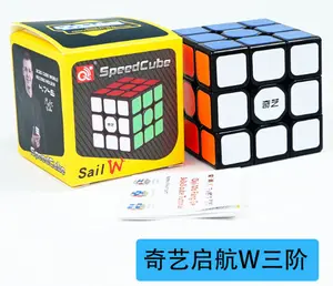 Rubik 3x3 - Qiyi Sail W 3x3 - QiYi 3x3 Sail W - Sail W Black - QiYi Sa