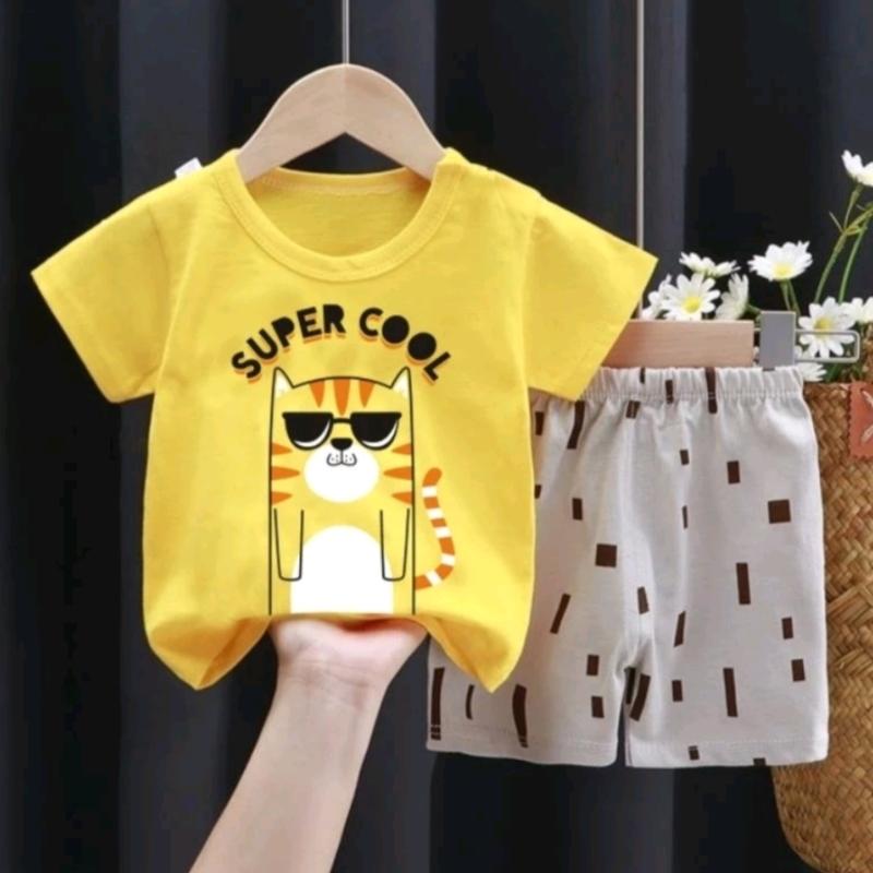 Baju Bayi Laki Laki Cowok 6 12 bulan Newborn Bahan Adem Pilihan 4