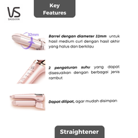 Gambar Vidal Sassoon Moistwrap 2-in-1 Hair Styler VSP-3290PIH dari Vidal Sassoon Official Jakarta Utara 4 Tokopedia