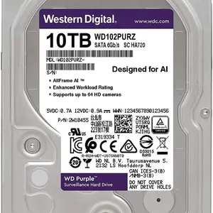 WD Purple 10TB 3.5" HDD/Hardisk/ Harddisk Internal For CCTV