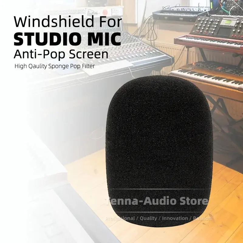 Foam Windscreen for At2020 USB + Pop Filter microphone windproof cover 2