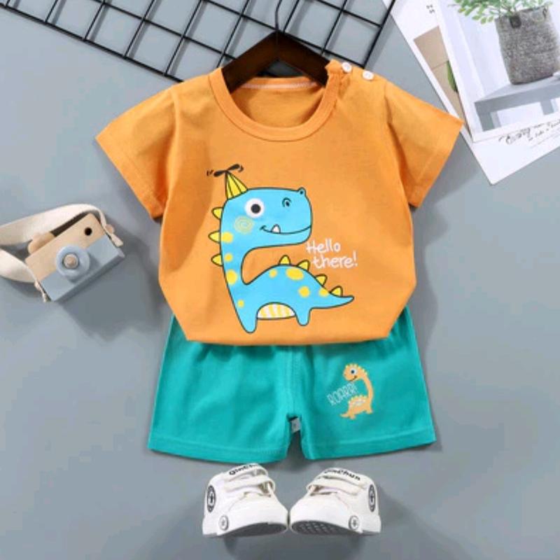 Baju Bayi Laki Laki Cowok 6 12 bulan Newborn Bahan Adem Pilihan 5